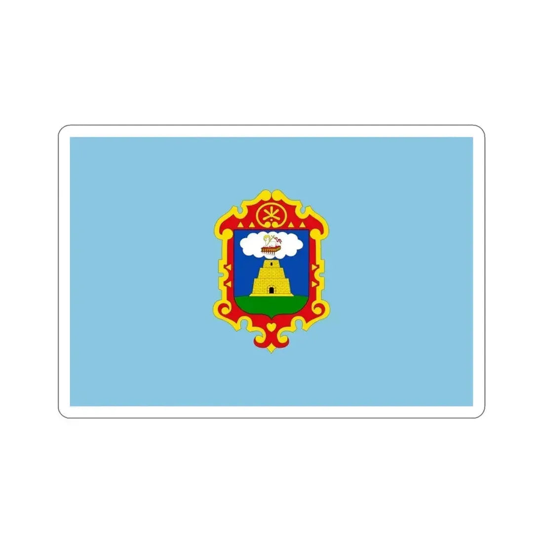 Flag of Ayacucho capital of the Ayacucho Region Peru STICKER Vinyl Die-Cut Decal 4 Inch - The Sticker Space