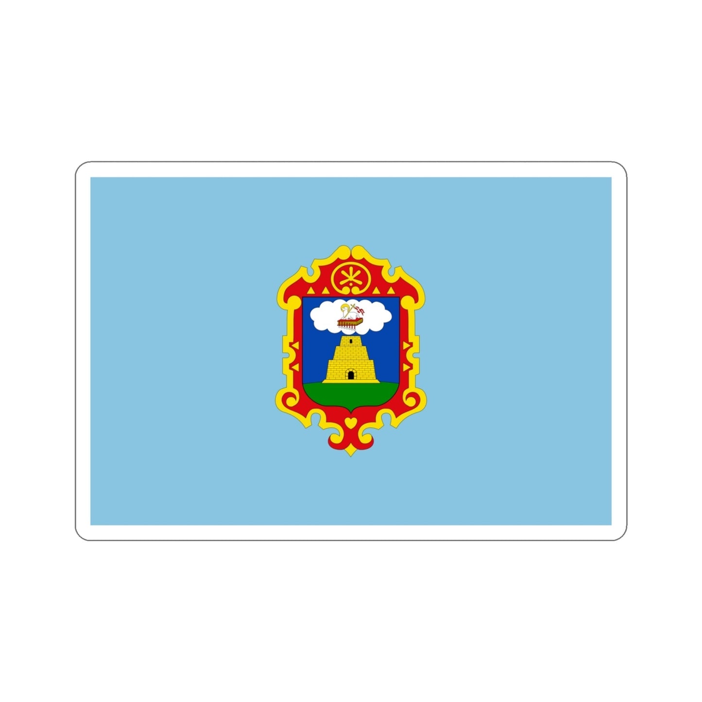 Flag of Ayacucho capital of the Ayacucho Region Peru STICKER Vinyl Die-Cut Decal-4 Inch-The Sticker Space