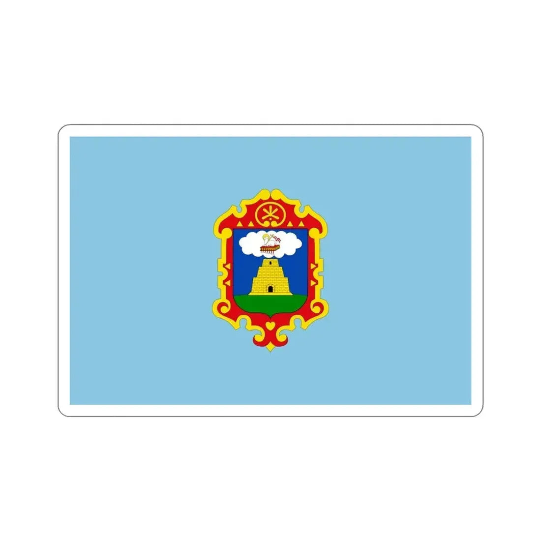Flag of Ayacucho capital of the Ayacucho Region Peru STICKER Vinyl Die-Cut Decal 5 Inch - The Sticker Space