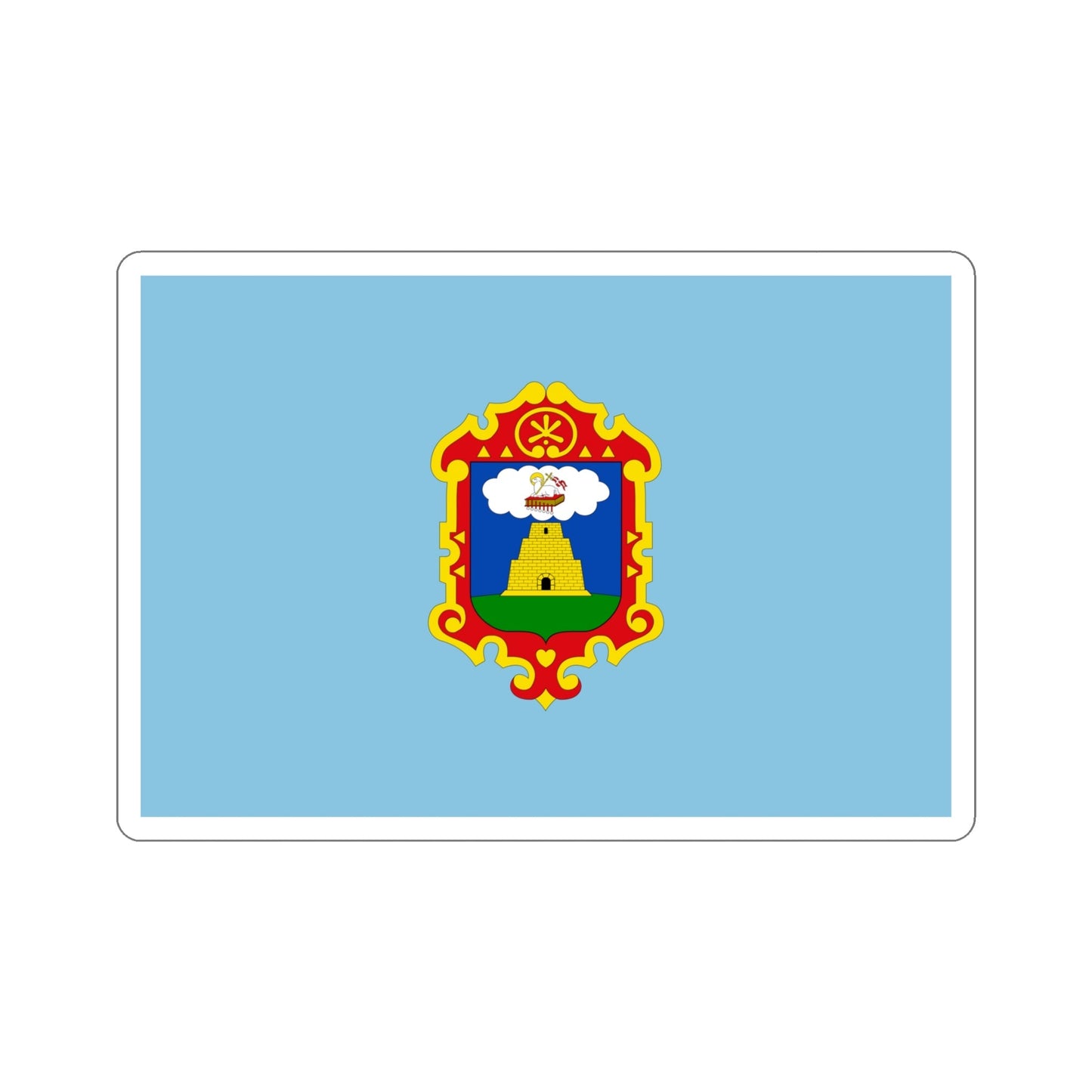 Flag of Ayacucho capital of the Ayacucho Region Peru STICKER Vinyl Die-Cut Decal-5 Inch-The Sticker Space