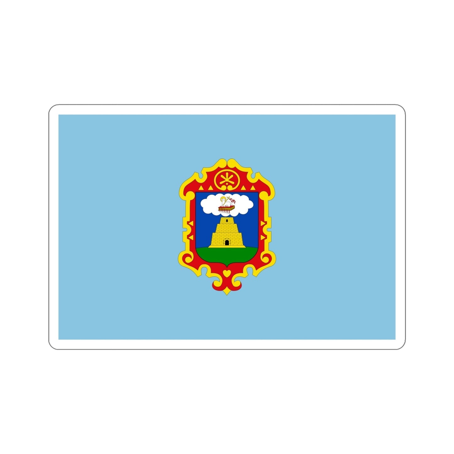 Flag of Ayacucho capital of the Ayacucho Region Peru STICKER Vinyl Die-Cut Decal-6 Inch-The Sticker Space