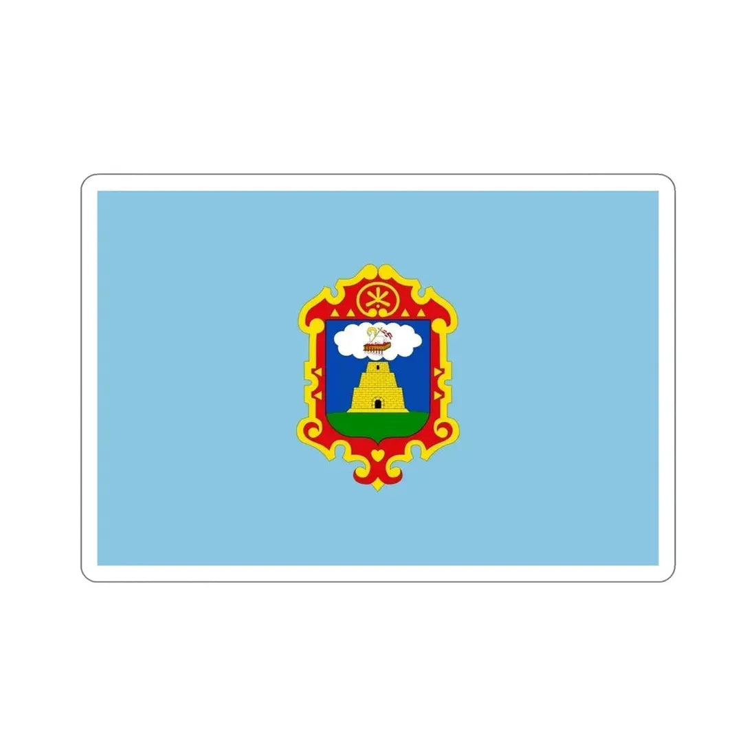 Flag of Ayacucho capital of the Ayacucho Region Peru STICKER Vinyl Die-Cut Decal - The Sticker Space