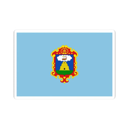Flag of Ayacucho (Peru) STICKER Vinyl Kiss-Cut Decal 3 Inch White - The Sticker Space