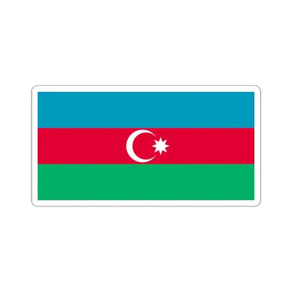 Flag of Azerbaijan 1918 (Azerbaijan) STICKER Vinyl Kiss-Cut Decal 3 Inch White - The Sticker Space