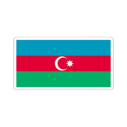 Flag of Azerbaijan 1918 (Azerbaijan) STICKER Vinyl Kiss-Cut Decal 4 Inch White - The Sticker Space