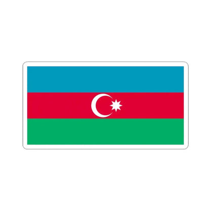 Flag of Azerbaijan 1918 (Azerbaijan) STICKER Vinyl Kiss-Cut Decal 6 Inch White - The Sticker Space