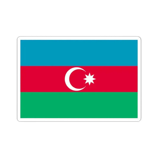 Flag of Azerbaijan 1918 variant (Azerbaijan) STICKER Vinyl Kiss-Cut Decal 2 Inch White - The Sticker Space