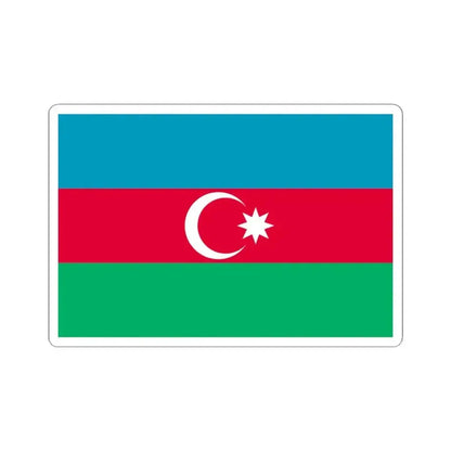 Flag of Azerbaijan 1918 variant (Azerbaijan) STICKER Vinyl Kiss-Cut Decal 4 Inch White - The Sticker Space