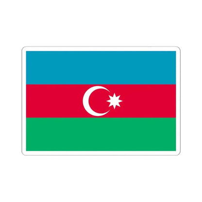 Flag of Azerbaijan 1918 variant (Azerbaijan) STICKER Vinyl Kiss-Cut Decal 6 Inch White - The Sticker Space