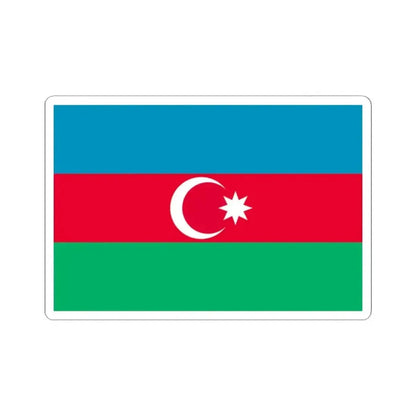 Flag of Azerbaijan 1991-2013 3-2 (Azerbaijan) STICKER Vinyl Kiss-Cut Decal 2 Inch White - The Sticker Space