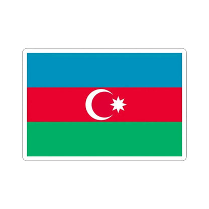 Flag of Azerbaijan 1991-2013 3-2 (Azerbaijan) STICKER Vinyl Kiss-Cut Decal 3 Inch White - The Sticker Space