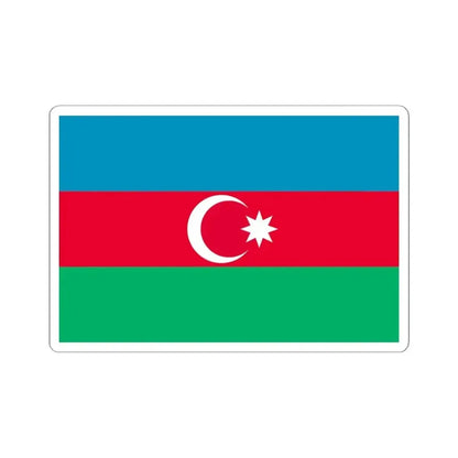 Flag of Azerbaijan 1991-2013 3-2 (Azerbaijan) STICKER Vinyl Kiss-Cut Decal 6 Inch White - The Sticker Space