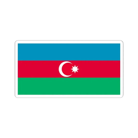 Flag of Azerbaijan 1991-2013 (Azerbaijan) STICKER Vinyl Kiss-Cut Decal 2 Inch White - The Sticker Space