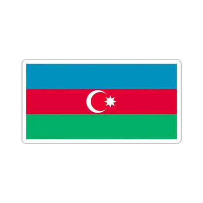 Flag of Azerbaijan 1991-2013 (Azerbaijan) STICKER Vinyl Kiss-Cut Decal 3 Inch White - The Sticker Space