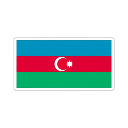 Flag of Azerbaijan 1991-2013 (Azerbaijan) STICKER Vinyl Kiss-Cut Decal 4 Inch White - The Sticker Space