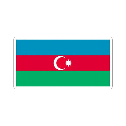 Flag of Azerbaijan 1991-2013 (Azerbaijan) STICKER Vinyl Kiss-Cut Decal 6 Inch White - The Sticker Space