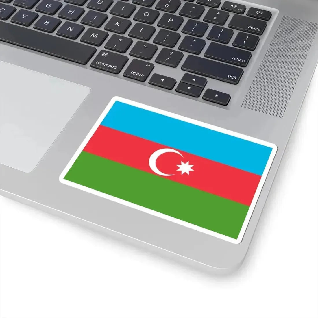 Flag of Azerbaijan 3-2 (Azerbaijan) STICKER Vinyl Kiss-Cut Decal - The Sticker Space