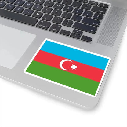 Flag of Azerbaijan 3-2 (Azerbaijan) STICKER Vinyl Kiss-Cut Decal - The Sticker Space