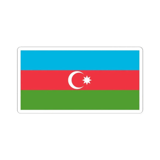 Flag of Azerbaijan (Azerbaijan) STICKER Vinyl Kiss-Cut Decal 2 Inch White - The Sticker Space