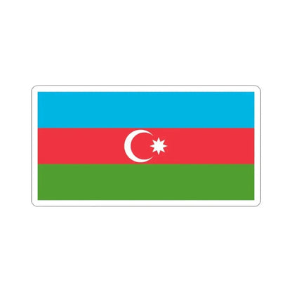 Flag of Azerbaijan (Azerbaijan) STICKER Vinyl Kiss-Cut Decal 3 Inch White - The Sticker Space