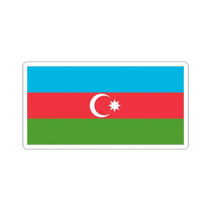 Flag of Azerbaijan (Azerbaijan) STICKER Vinyl Kiss-Cut Decal 6 Inch White - The Sticker Space