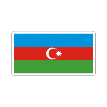 Flag of Azerbaijan darker colors (Azerbaijan) STICKER Vinyl Kiss-Cut Decal 6 Inch White - The Sticker Space
