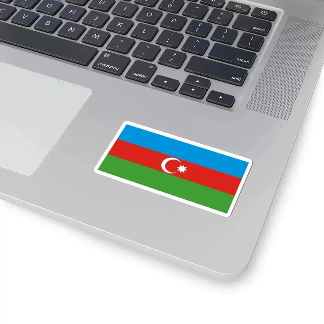Flag of Azerbaijan darker colors (Azerbaijan) STICKER Vinyl Kiss-Cut Decal - The Sticker Space