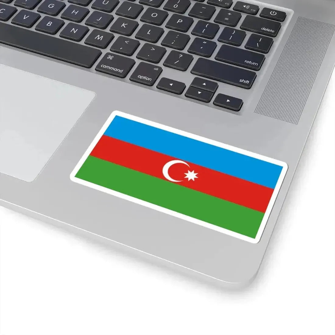 Flag of Azerbaijan darker colors (Azerbaijan) STICKER Vinyl Kiss-Cut Decal - The Sticker Space