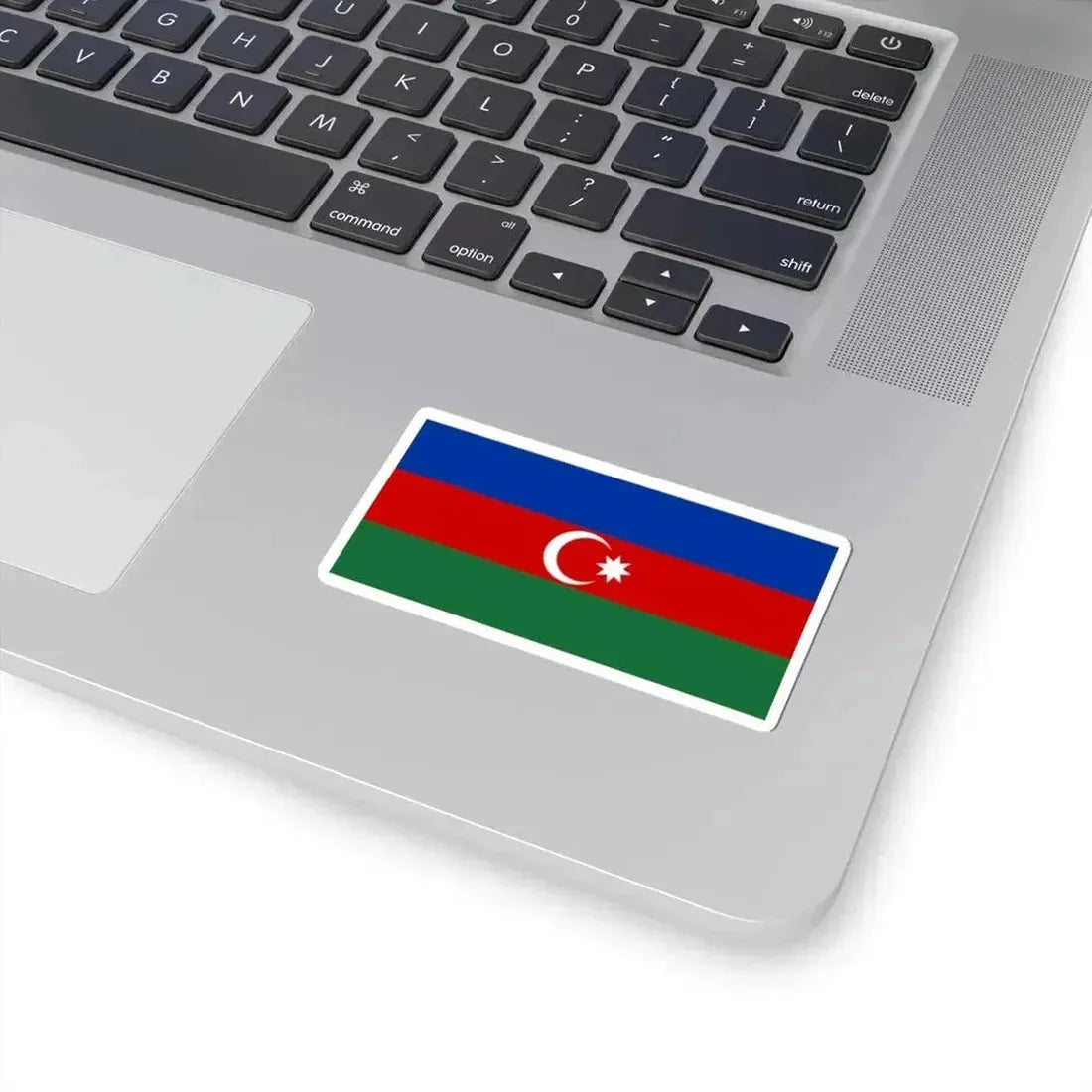 Flag of Azerbaijan Soviet colors (Azerbaijan) STICKER Vinyl Kiss-Cut Decal - The Sticker Space