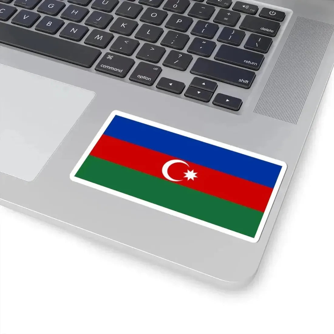 Flag of Azerbaijan Soviet colors (Azerbaijan) STICKER Vinyl Kiss-Cut Decal - The Sticker Space