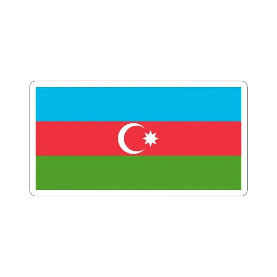 Flag of Azerbaijan STICKER Vinyl Die-Cut Decal 3 Inch - The Sticker Space