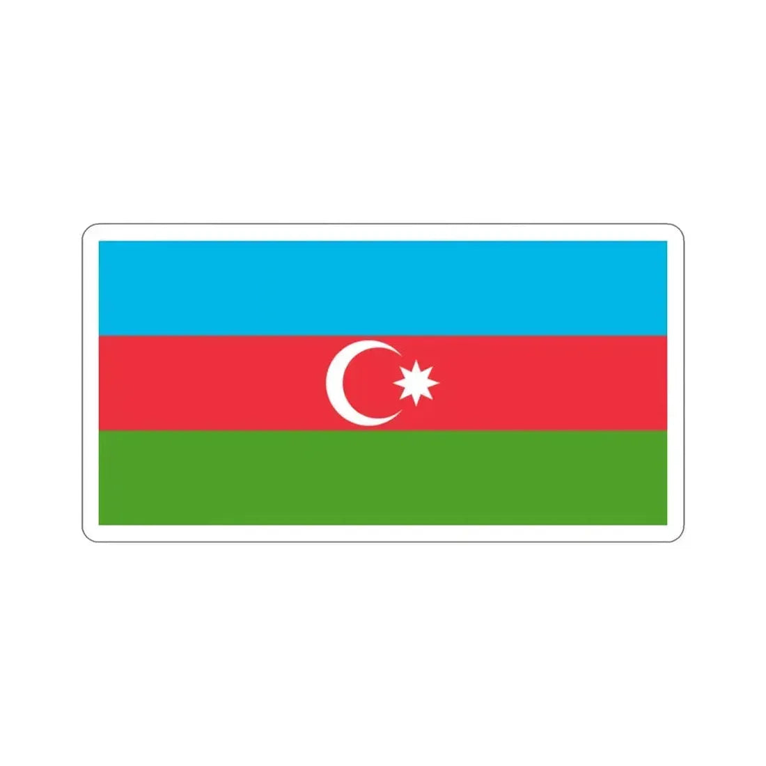 Flag of Azerbaijan STICKER Vinyl Die-Cut Decal 3 Inch - The Sticker Space
