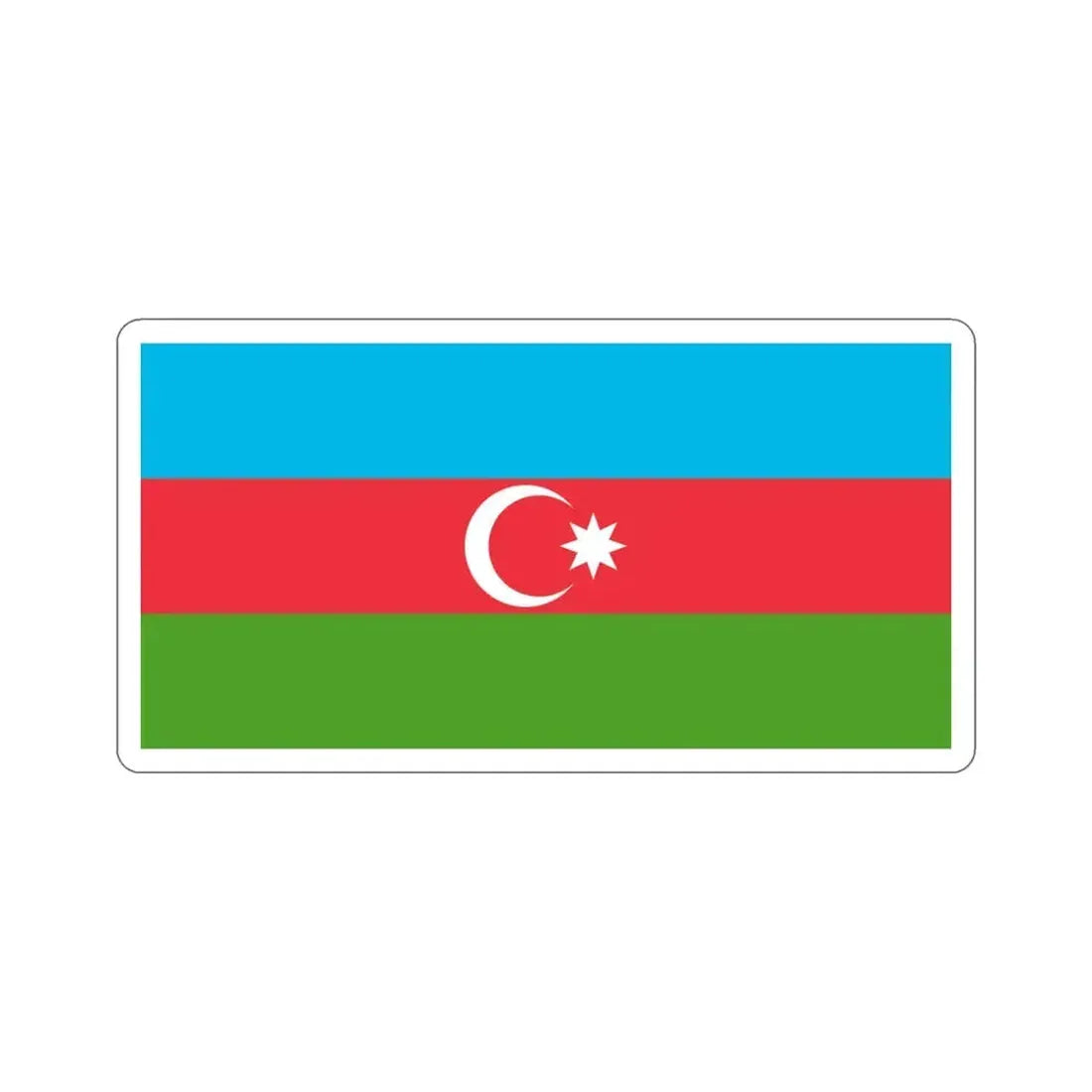 Flag of Azerbaijan STICKER Vinyl Die-Cut Decal 4 Inch - The Sticker Space