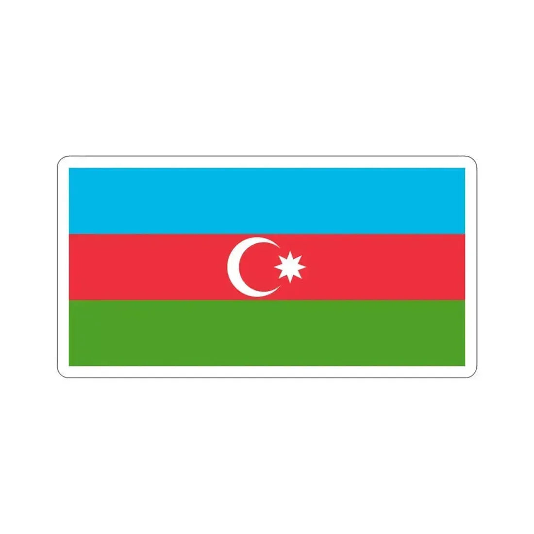 Flag of Azerbaijan STICKER Vinyl Die-Cut Decal 5 Inch - The Sticker Space
