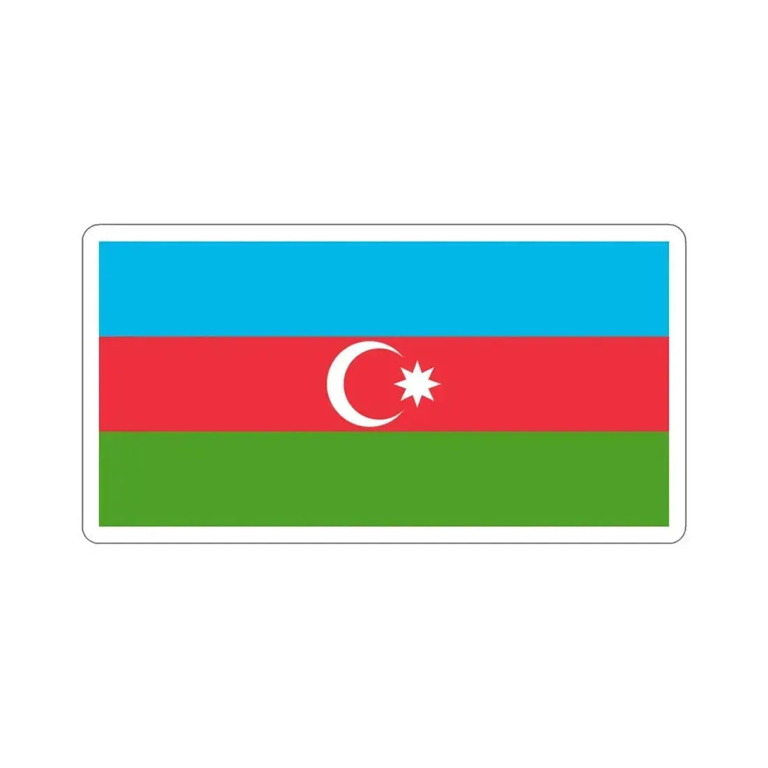 Flag of Azerbaijan STICKER Vinyl Die-Cut Decal 5 Inch - The Sticker Space