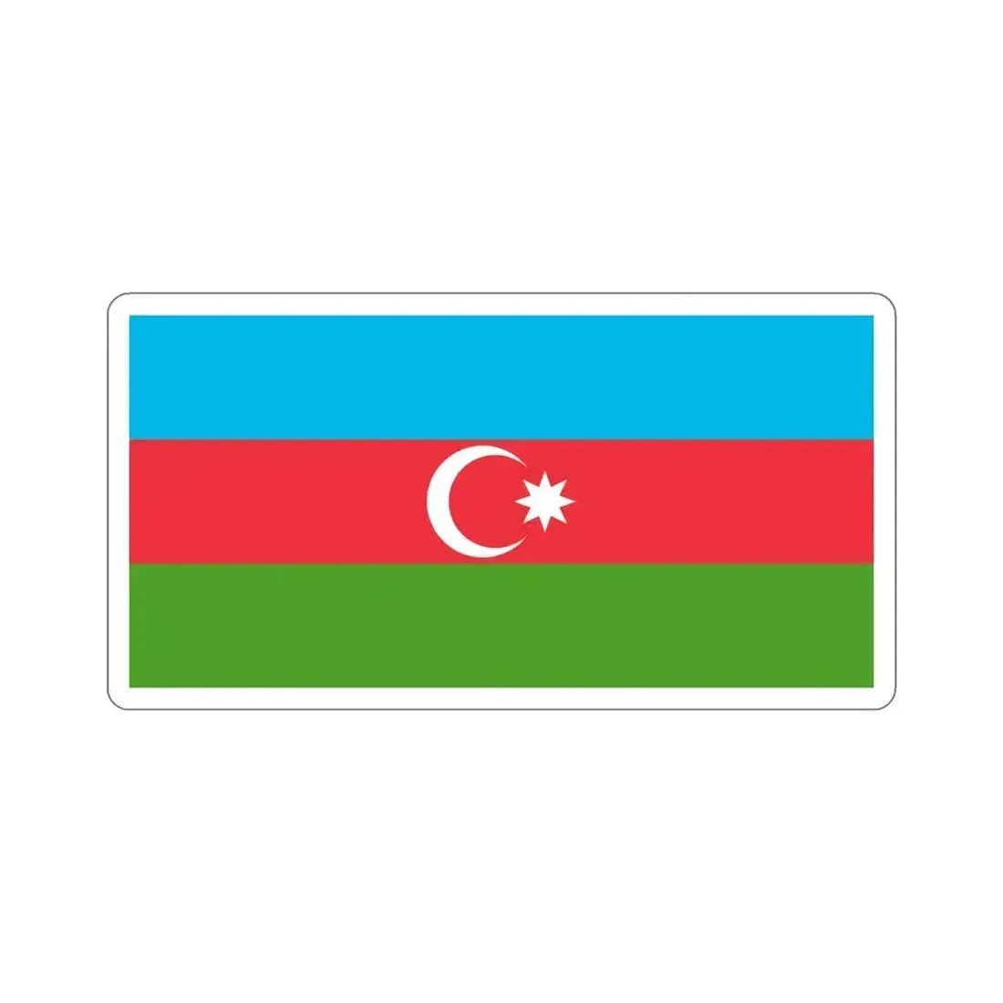 Flag of Azerbaijan STICKER Vinyl Die-Cut Decal 6 Inch - The Sticker Space