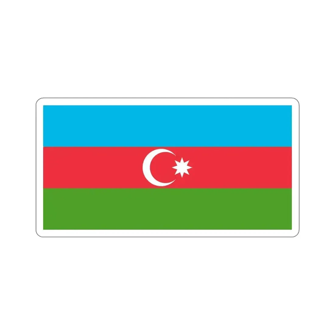 Flag of Azerbaijan STICKER Vinyl Die-Cut Decal 6 Inch - The Sticker Space