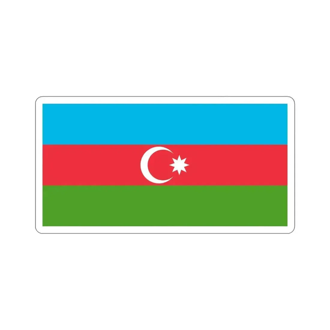 Flag of Azerbaijan STICKER Vinyl Die-Cut Decal - The Sticker Space