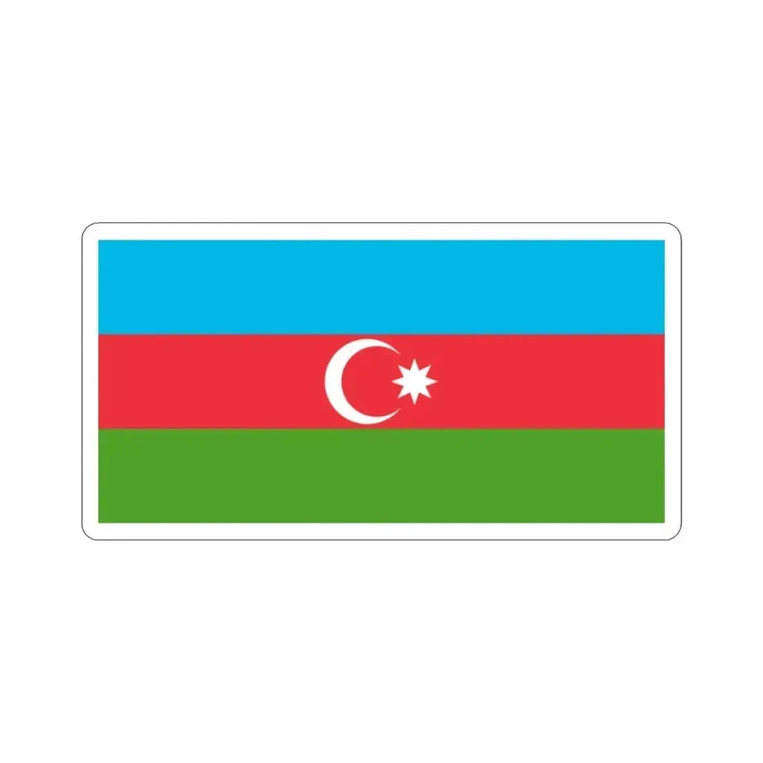 Flag of Azerbaijan STICKER Vinyl Die-Cut Decal - The Sticker Space