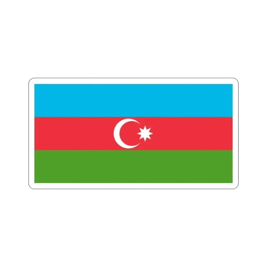 Flag of Azerbaijan STICKER Vinyl Die-Cut Decal - The Sticker Space