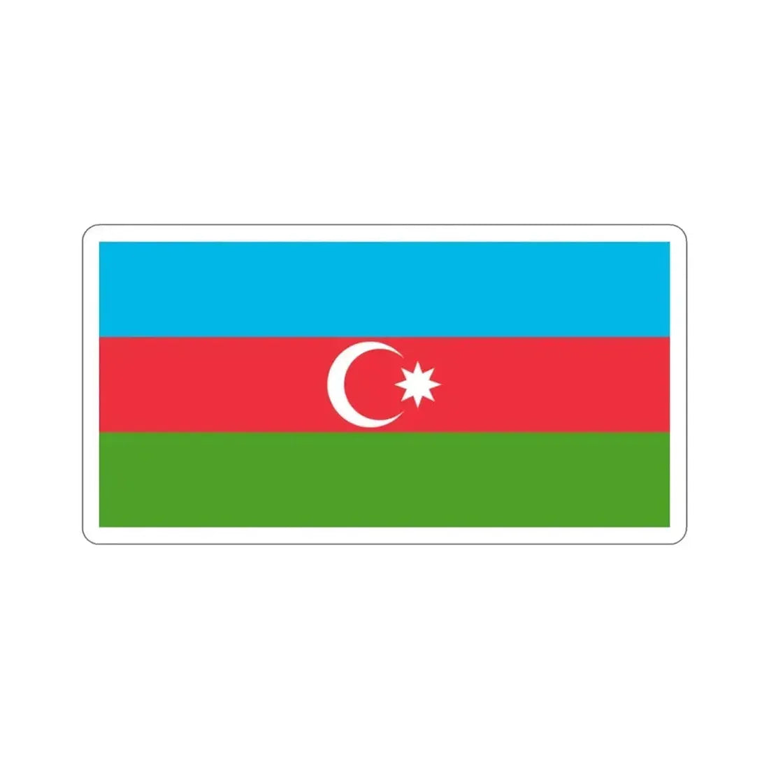 Flag of Azerbaijan STICKER Vinyl Die-Cut Decal - The Sticker Space