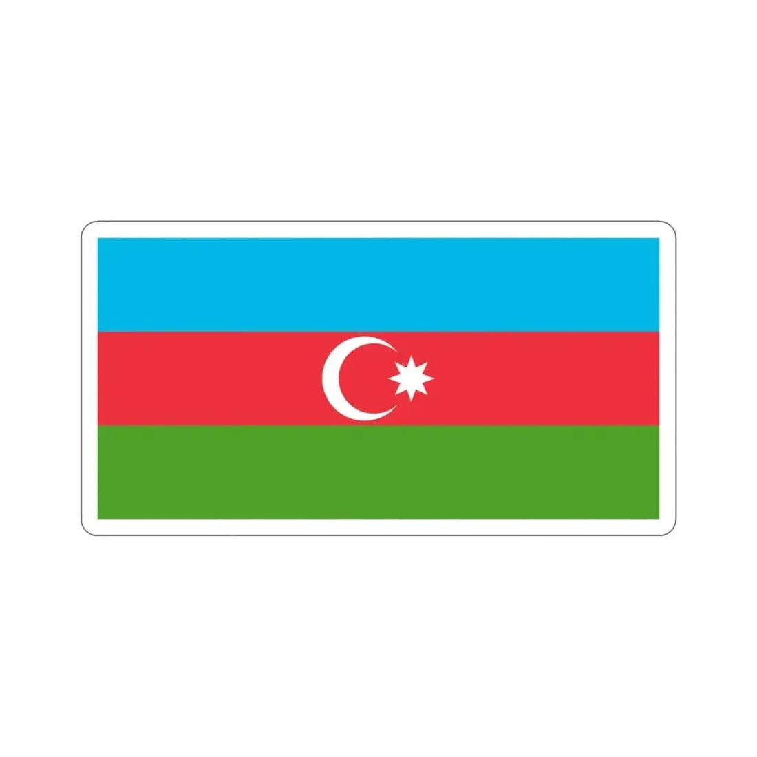 Flag of Azerbaijan STICKER Vinyl Die-Cut Decal - The Sticker Space