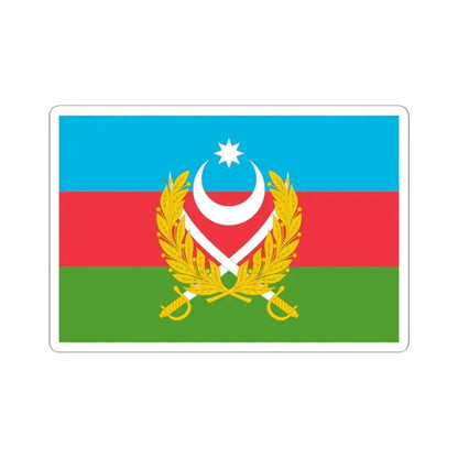 Flag of Azerbaijani Land Forces (Azerbaijan) STICKER Vinyl Kiss-Cut Decal 2 Inch White - The Sticker Space