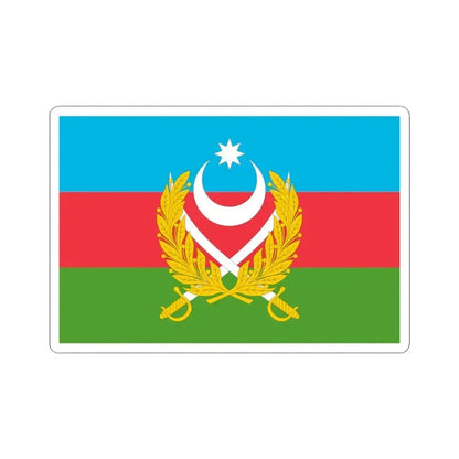 Flag of Azerbaijani Land Forces (Azerbaijan) STICKER Vinyl Kiss-Cut Decal 3 Inch White - The Sticker Space