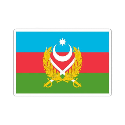 Flag of Azerbaijani Land Forces (Azerbaijan) STICKER Vinyl Kiss-Cut Decal 4 Inch White - The Sticker Space