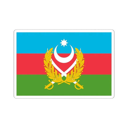 Flag of Azerbaijani Land Forces (Azerbaijan) STICKER Vinyl Kiss-Cut Decal 6 Inch White - The Sticker Space