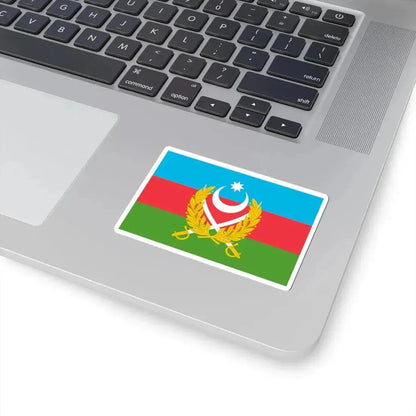 Flag of Azerbaijani Land Forces (Azerbaijan) STICKER Vinyl Kiss-Cut Decal - The Sticker Space