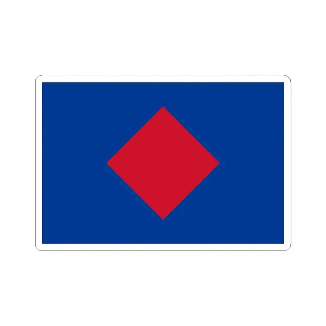 Flag of Baba (Ecuador) STICKER Vinyl Kiss-Cut Decal 2 Inch White - The Sticker Space