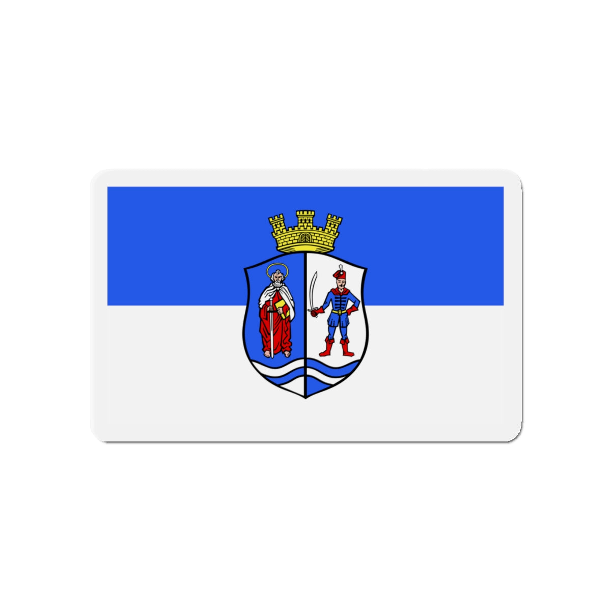 Flag of Bács Kiskun County Hungary - Die-Cut Magnet-4" x 4"-The Sticker Space