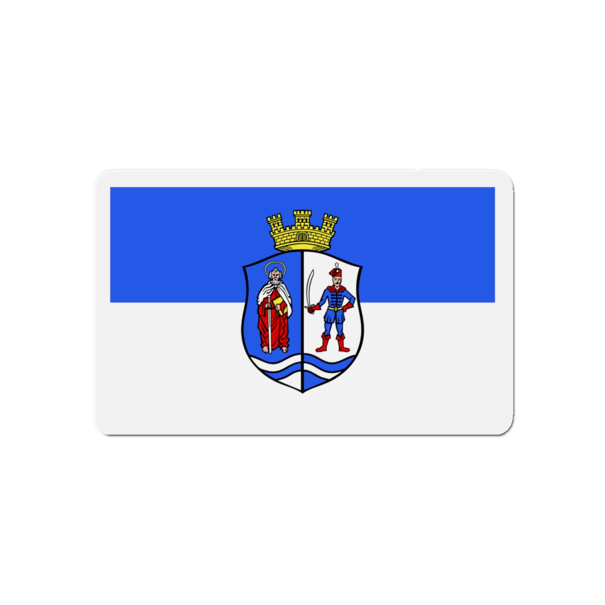 Flag of Bács Kiskun County Hungary - Die-Cut Magnet-5" x 5"-The Sticker Space